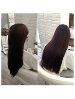 クラン ヘアーアンドスタジオ(CLAN hair & studio)&nbsp;ハイトーンエクステブリーチインナーミルクティーベージュ