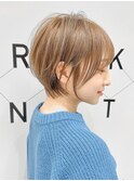 ミルクティーグレージュショート20代30代40代50代