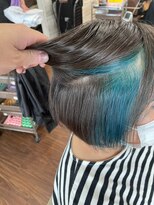 ヘアーショップ エヌアンドエー 幸手店(hairshop N&A)&nbsp;大人ショートとインナーカラー/イヤリングカラー