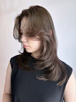 アイティーバイアルバム 藤沢店(IT by ALBUM)&nbsp;ヘーゼルグレージュ_ピンクブラウン切りっぱなしボブ_ba471731