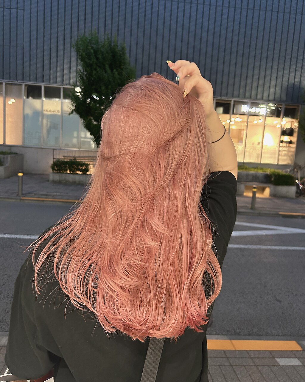 ブリーチ2回～ ピーチピンクベージュ：L215162539｜ノーム(NORME)の