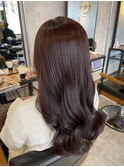 【カシスピンク/ピンクブラウン/レッドブラウン/艶髪】