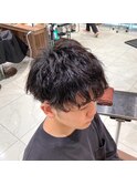 ソフト波巻きパーマ