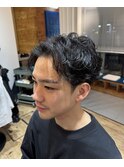 【シャドウパーマ/センターパート】山本凌也