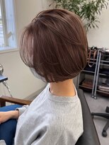 リエンスクレア(RIENS xrea)&nbsp;ボブ*顔まわりレイヤー*ラベンダーベージュ*山本優舞