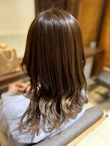 ヘアリゾート粋 ティガ 池袋店(tiga)&nbsp;まろやかブラウン/艶髪カラー/巻き髪/透明感
