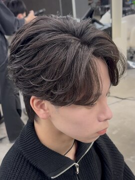 エデアンホンテン メンズサロン(EDEAN 本店 （旧：EDEAN 上通）) 熊本フェザーパーマ ショート MEN'S HAIR 刈り上げ無し