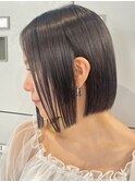 30代40代大人女性/前髪ありショートボブ/ショートヘア/髪質改善