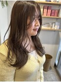大串　レイヤーロング　ベージュ