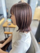 ソイクフ 高田馬場店(SOY-KUFU)&nbsp;20代30代40代◎似合わせカットチェリーブラウンミニウルフ