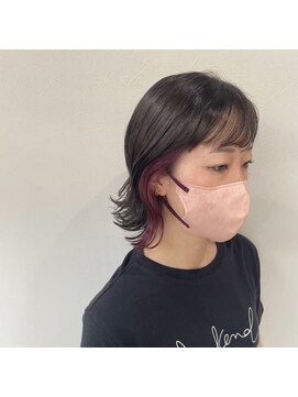 リレイス 四日市(RELACE) Deep pink インナーカラー
