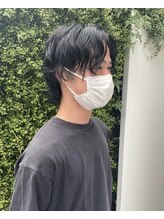 マザー メンズサロン 下北沢(MOTHER men's salon)&nbsp;センターパート×スパイラルパーマ×ニュアンスパーマ