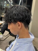 エルマーク 梅田(L-MARK)&nbsp;マッシュヘア/波巻きパーマ/men's/スパイラルパーマ