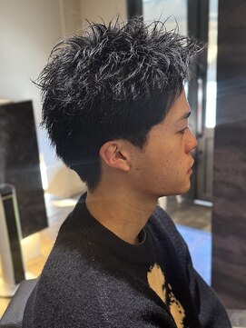 エクファフォーメン(EX-FA FOR MEN) MEN’S HAIR/ブルーブラック/フェザーパーマ/瀬田
