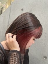 【イヤリングカラー】職場にもデートにも♪隠せる見せれるオンオフ万能インナーカラー♪