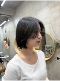 タッセルボブ　春イメチェン　前髪カット