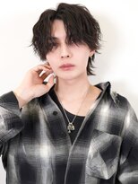 オーバーヘアー 姫路店(over hair)&nbsp;【over hair】メンズカット×縦落ちパーマ×センターパート