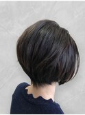 【佐々木　ショート】アッシュカラー×ハンサムショート