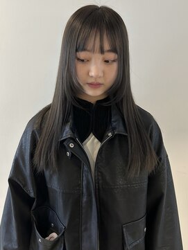 ニコフクオカヘアーメイク(NIKO Fukuoka Hair Make) [NIKO]オリーブグレージュ/オリーブ/姫カット/レイヤーカット