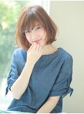【K-two】うぶバング前下がり大人ボブ・ノームコア◇ふわミディ