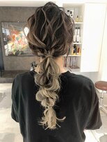 ルフ ヘアーデザイン(ruf hair design) バレイヤージュグラーデーション編みおろしスタイル