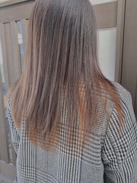 ラウラウヘアーリゾート(Lau Lau hair resort) 【LauLau  竹内】ナチュラルインナーカラー☆オレンジ