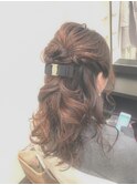 ゴージャスハーフアップ