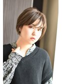 【前髪で印象を作る】ワイドショートボブ
