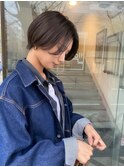 ショートカット丸みショート耳掛けひし形小顔 20代30代新潟長岡