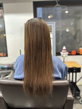 プルエクステのお店ネクスト(NEXT) #プルエクステ #BROWN #ナチュラル #プラチナ毛質