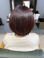 レナータ ヘア(Renata hair)&nbsp;ピンクレッドショートボブ/大人可愛い40代50代60代ショートボブ