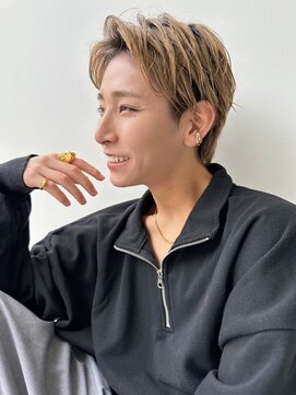 キサイ バズ(kisai BUZZ) kisaiBUZZ中目黒＊岬弘人メンズアップバングブロンド