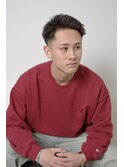スパイキーショートフェードツイストパーマ