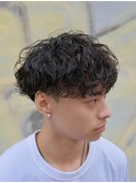 波巻きツイストスパイラルパーマ/名古屋/栄/メンズヘア/縦落ち