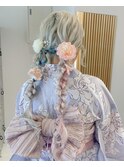 【hinari】#花火大会 #浴衣ヘア