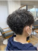 ランダムカール骨格矯正ニュアンスパーマ【TELA HAIR】