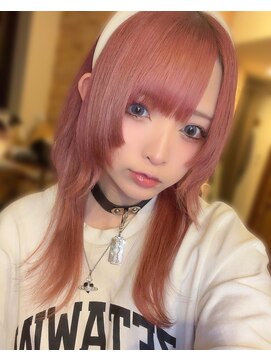 リアイス(Re:ICE) チェリーピンク姫カットロングウルフ