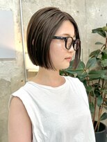 ノエ(noe) ミニボブ/オリーブグレージュ/20代30代yr-8