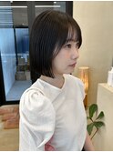 【snuw_ayano】黒髪/ボブ/ストレートパーマ