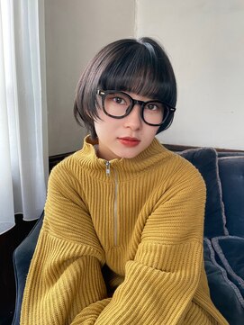 ロンドロゼ 池袋(Lond rose) ♪ミニウルフレイヤーカット顔周り前髪韓国ショートボブ/池袋