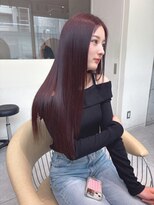 ロンドメリア 天神大名店(Lond Melia) イメチェンヘアスタイル美髪のススメワイドバングブルーブラック