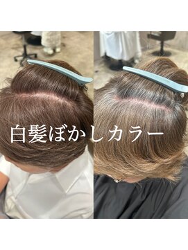 アンユヘアー 与野駅前店(unu.hair) 与野/30代40代50代60代大人ヘア/白髪ぼかしカラー
