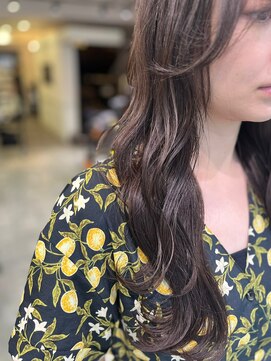 シエル 大名店(CIEL) 波巻きレイヤースタイル☆ヘーゼルベージュ