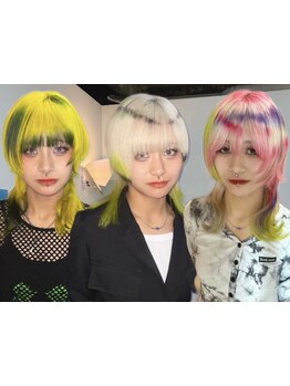 <ブリーチ特化>ハイトーン~裾カラー,インナーカラーお任せ*[岐阜駅/ブリーチ/ハイトーン/髪質改善/学割U24]