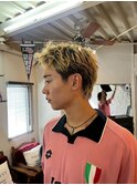MEN’S HAIR/ブルーブラック/フェザーパーマ/心斎橋