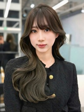 ニトバイアンキシム(nit by ahnkism) 【レイヤーカット】韓国ヘア顔まわりカットロングレイヤー堀江