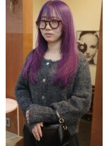 チャプター 問屋町(chapter)&nbsp;髪質改善顔まわりレイヤーカットワインレッドダブルカラー韓国