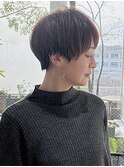 大人デザインマッシュショート