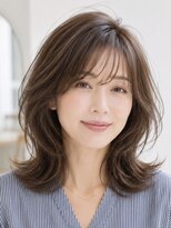 サーカス バイ ビュートリアム 青山(CIRCUS by BEAUTRIUM)&nbsp;40代 50代◎ レイヤーカット 白髪ぼかしハイライト 上品ふんわり