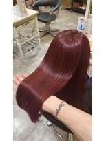 ラ ブレス なんばスカイオ(LaBless) ブリーチなし艶感ワインレッド